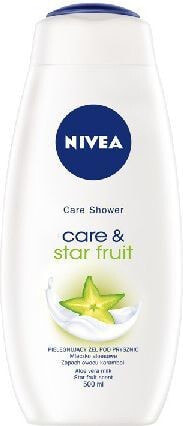 Nivea Care Shower Care & Star Fruit  Ухаживающий и освежающий крем-гель для душа 500 мл
