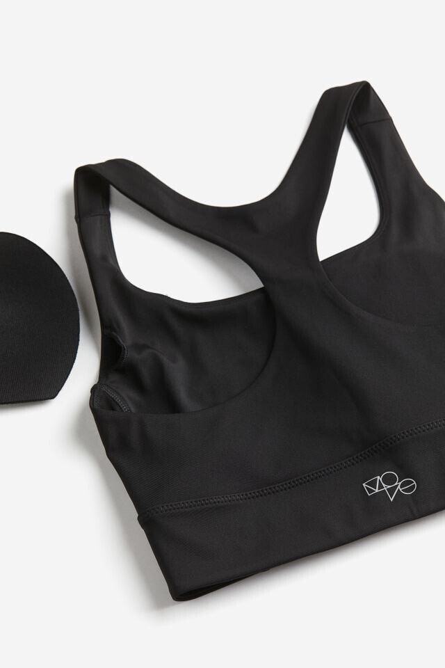 DryMove™ Medium Support Sports Bra H&M Цвет: Синий; Размер: M