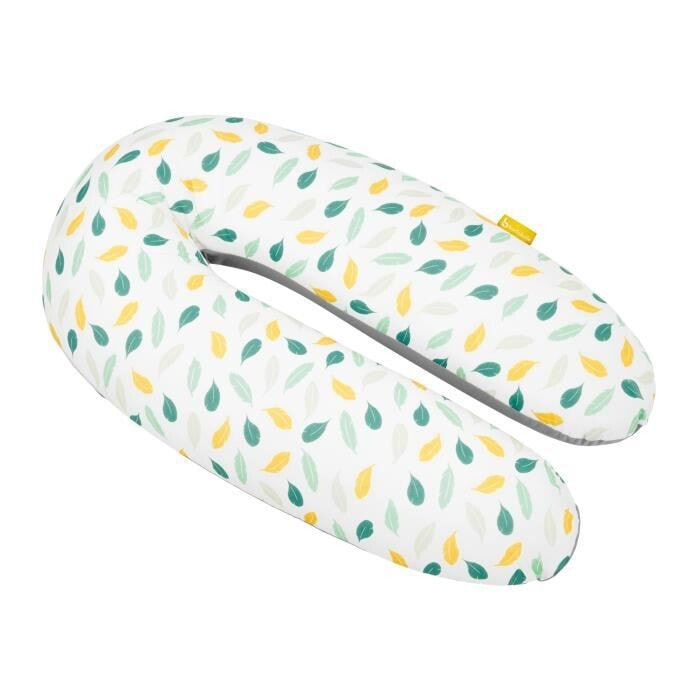 Подушка для беременных/кормящих мам badabulle Размеры: 30x78x15 см. Цвет: белая в листочки.