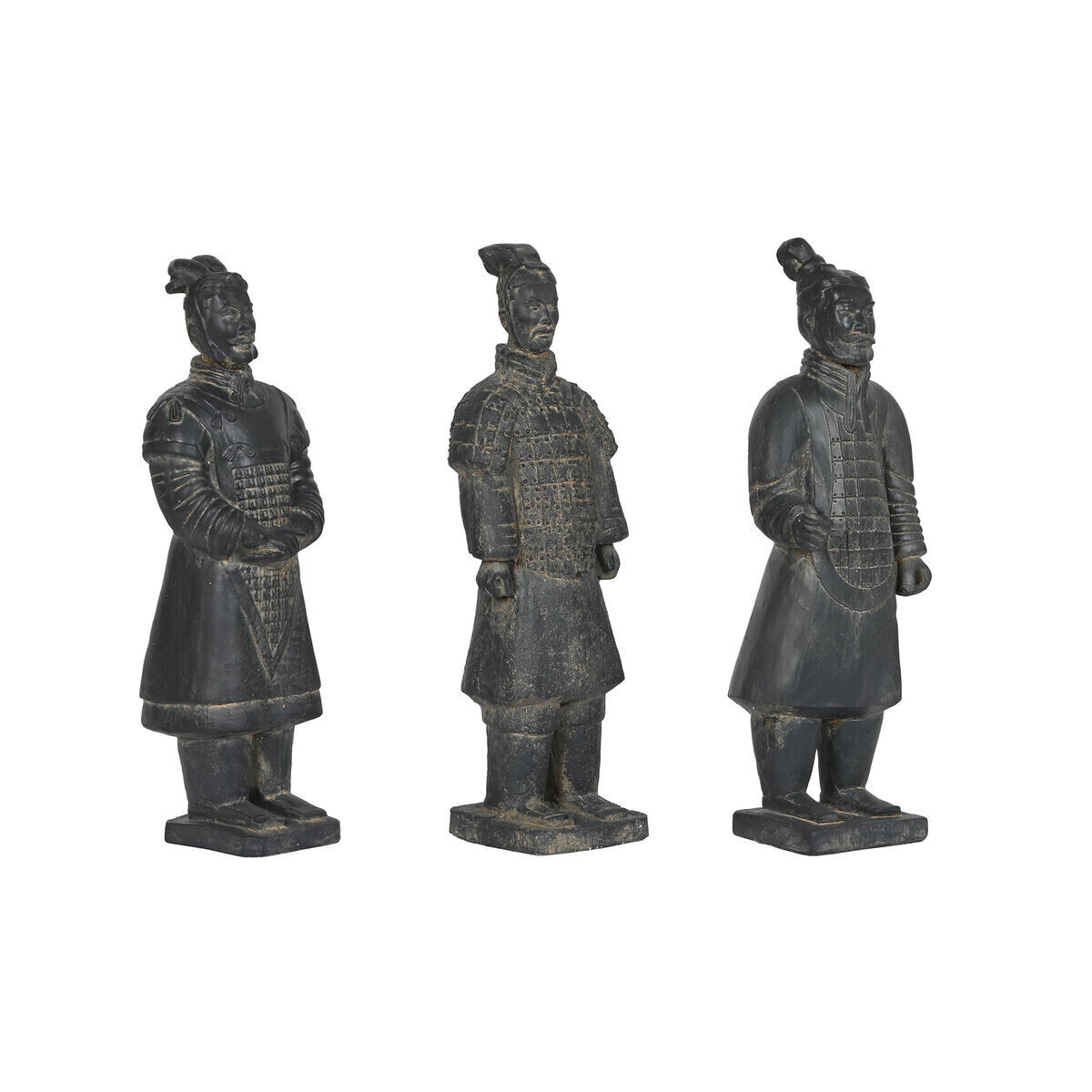 Decorative Figure Home ESPRIT Grey Warrior 18,5 x 16,5 x 57 cm (3 Units)