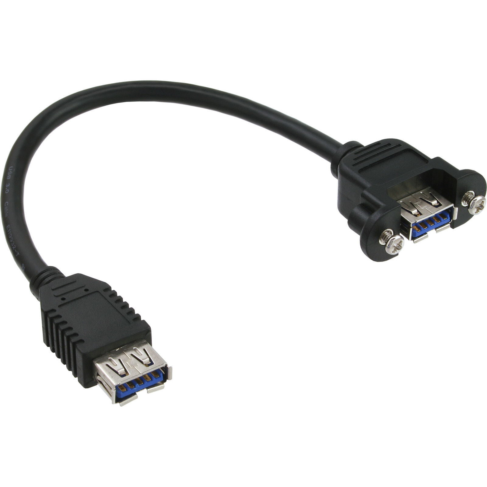InLine 33445F USB кабель 0,2 m 2.0 USB A Черный