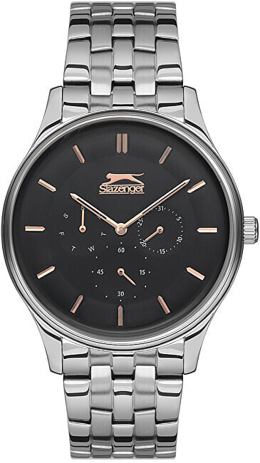 Мужские наручные часы с серебряным браслетом Slazenger SL.09.6152.2.02