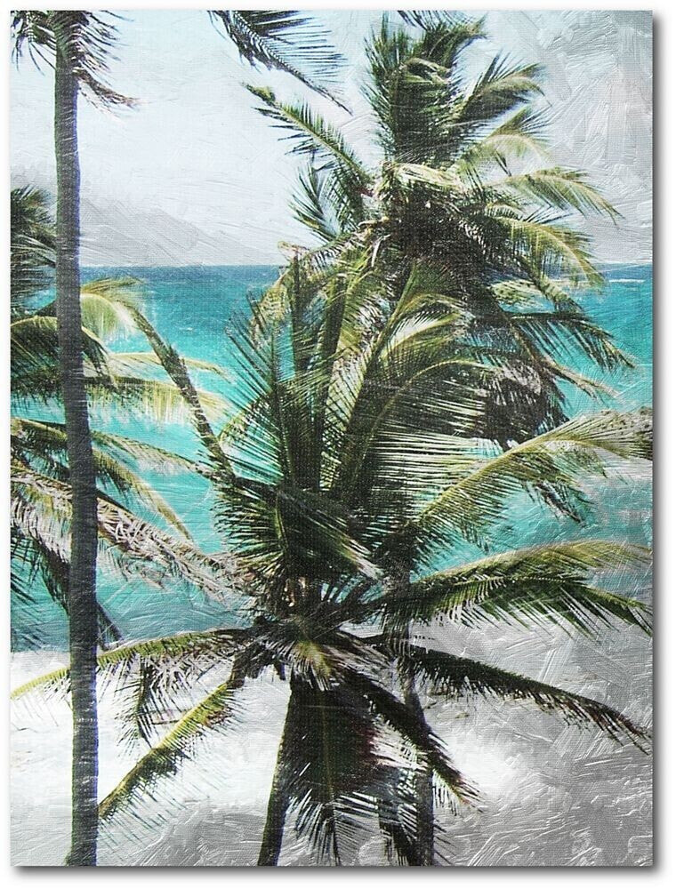 Courtside Market coconut Tree Gallery-Wrapped Canvas Wall Art - 16