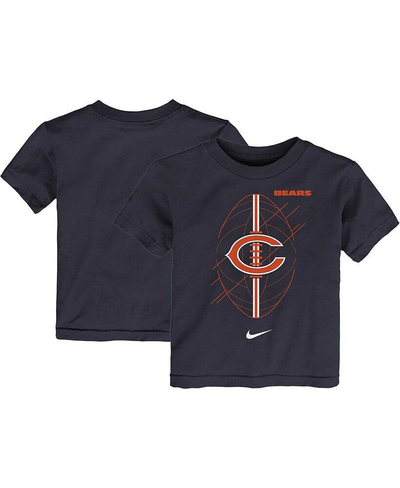 Nike toddler Boys and Girls Navy Chicago Bears Icon T-shirt