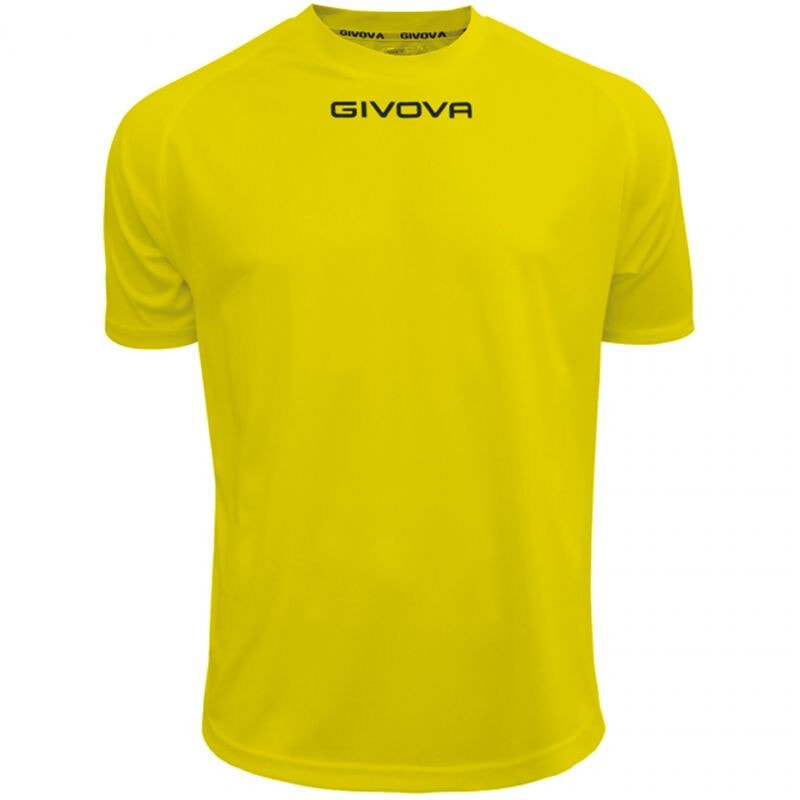 Мужская футболка спортивная желтая с логотипом Givova One U MAC01-0007