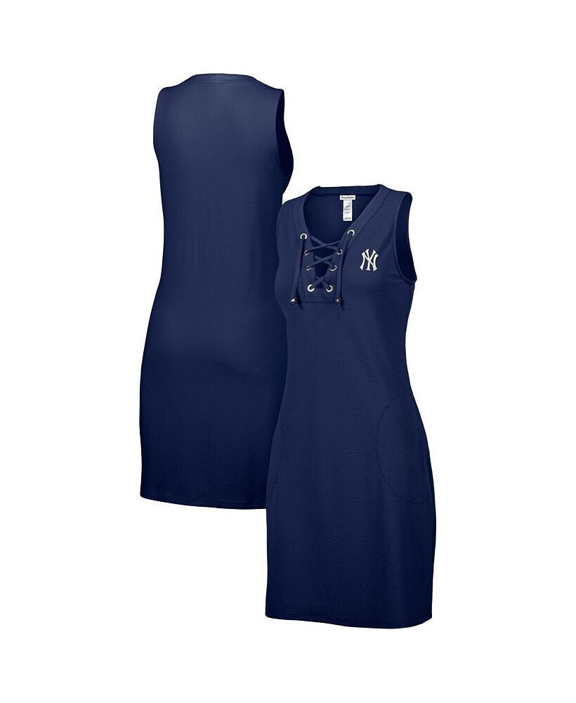 Tommy Bahama women's Navy New York Yankees Island Cays Lace-Up Spa Dress