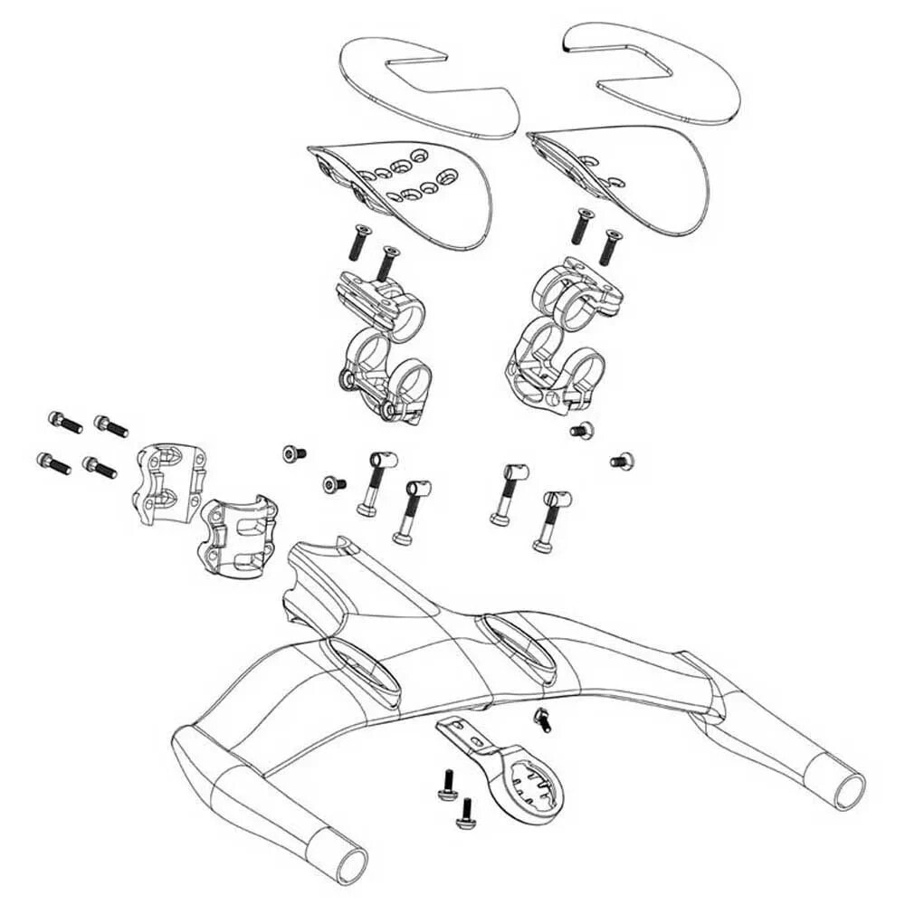 SRAM Vuka Clip B1 Top Mount Assembly Left With Bolts