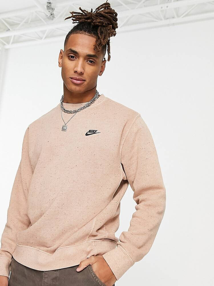 Nike – Club Fleece+ – Sweatshirt in Braun