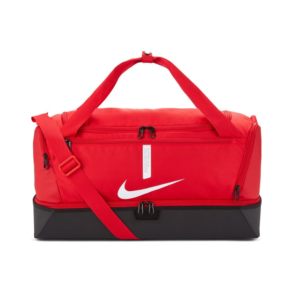 Мужская спортивная сумка красная текстильная средняя для тренировки с ручками через плечо Nike Academy Team Hardcase