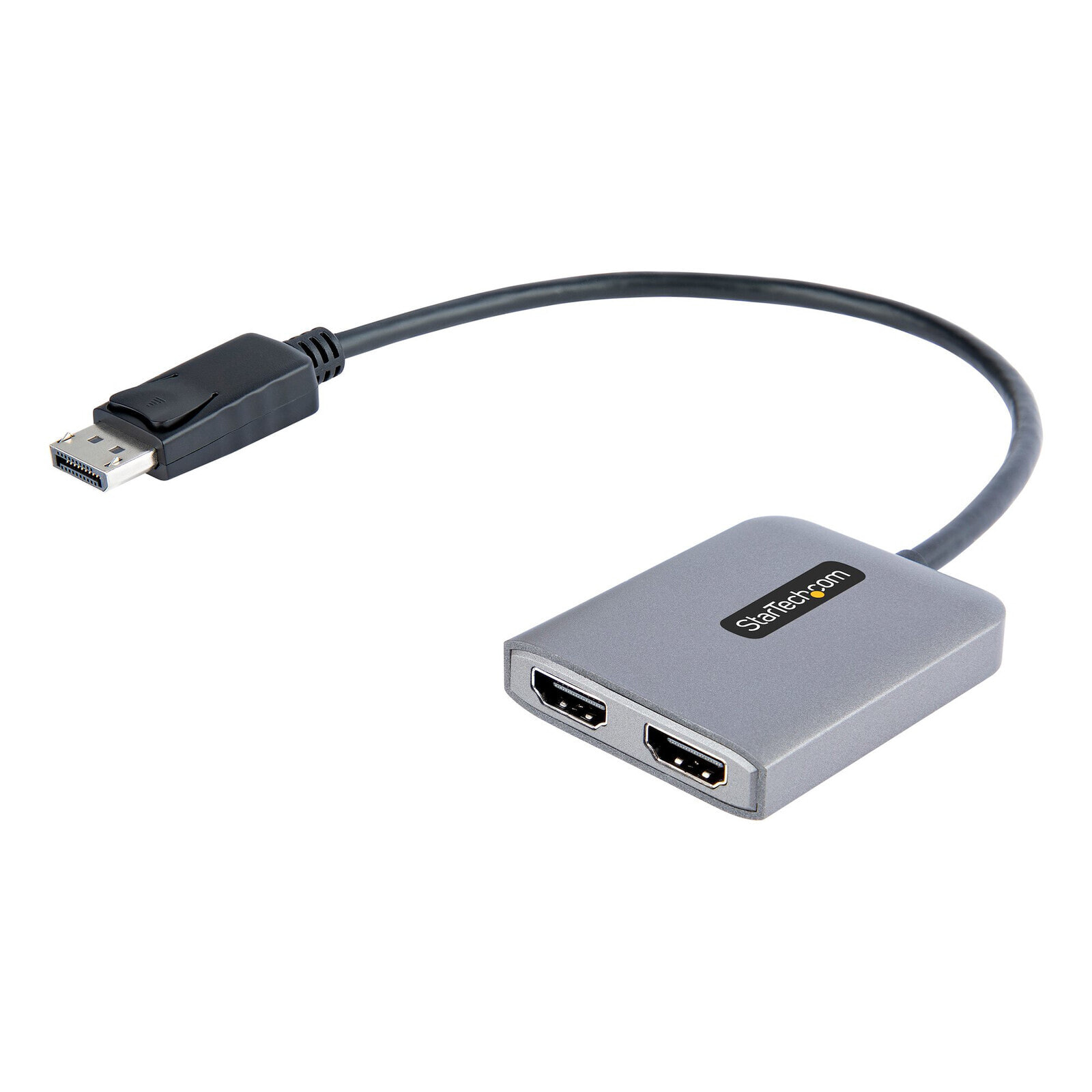 StarTech.com MST14DP122HD видео кабель адаптер 0,3 m DisplayPort 2 x HDMI Черный, Серый