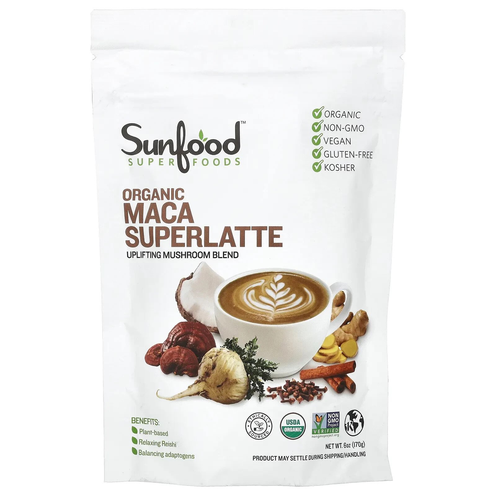 Organic Maca Superlatte, 6 oz (170 g)