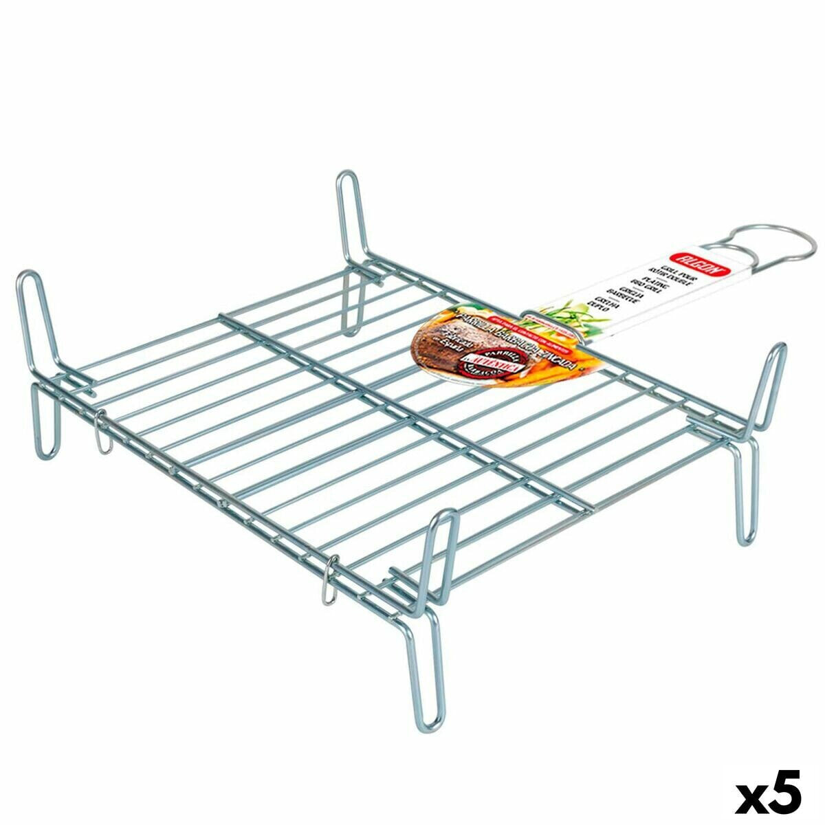 Grill Algon Double Galvanised 30 x 35 cm (5 Units)