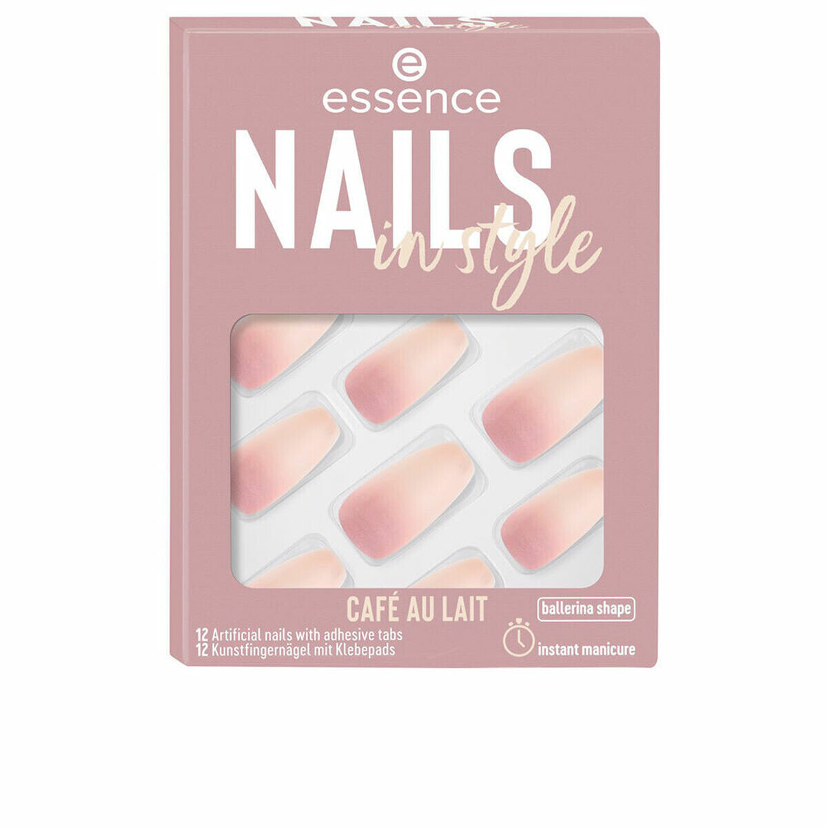 Искусственные ногти Essence Nails In Style Самоклеящиеся Многоразовая Nº 16 Café au lait (12 штук)