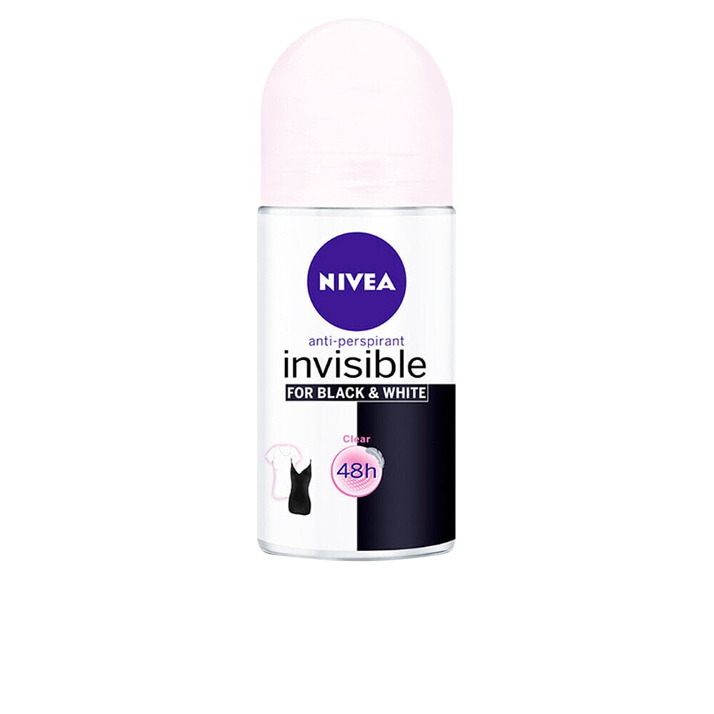 Nivea Black&White Invisible Roll-On Deodorant Черное-белое невидимый шариковый дезодорант 50 мл