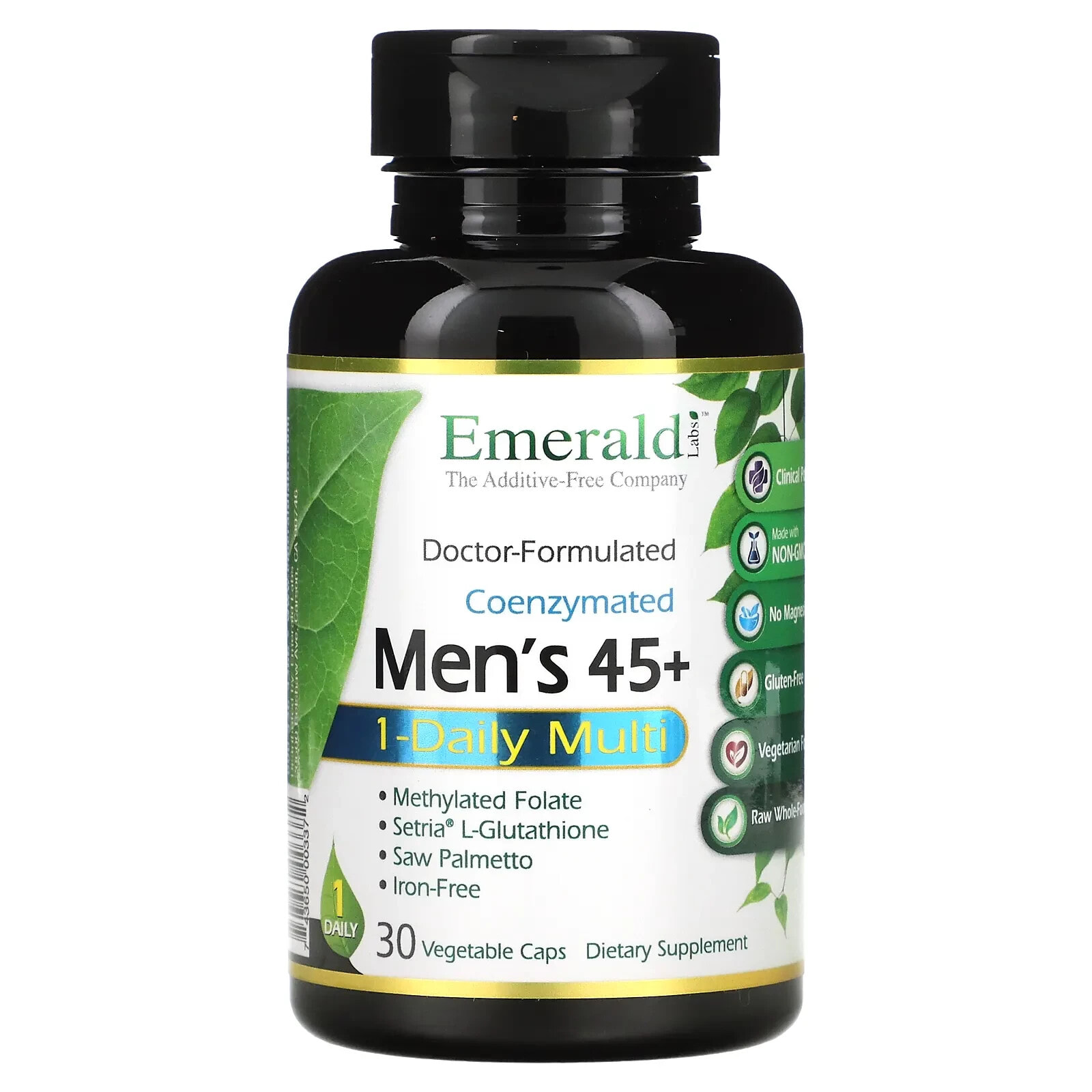 Coenzymated Men's 45+ 1-Daily Multi, 60 Vegetable Caps