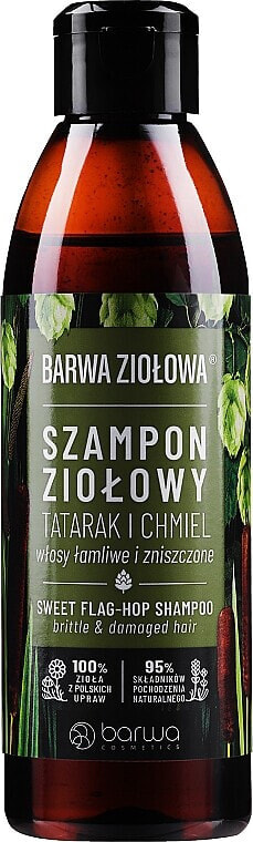 Shampoo für strapaziertes Haar mit Kalmus- und Hopfenextrakt - Barwa Herbal Shampoo