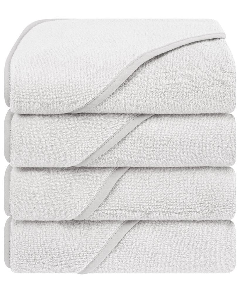 American Soft Linen baby Hooded Bath Towel Set, 4-Pieces