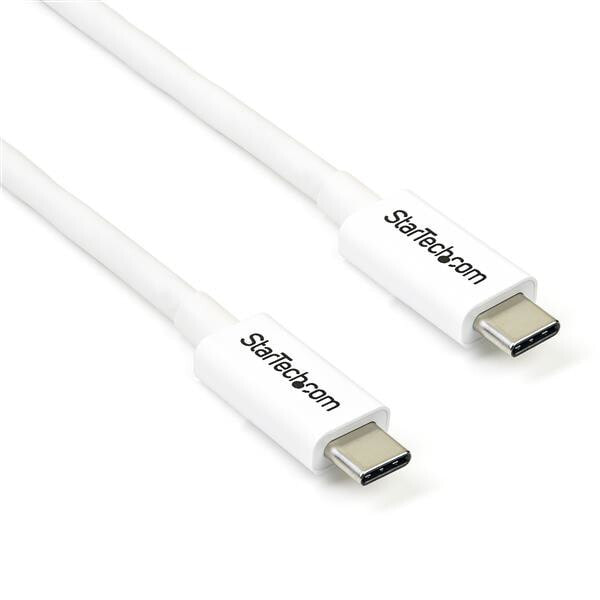 StarTech.com TBLT3MM2MW Thunderbolt-кабель 2 m Белый 20 Gbit/s