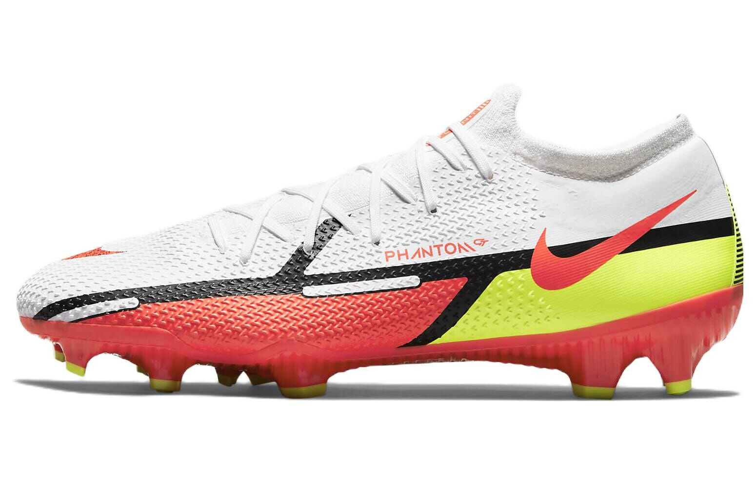 Nike Phantom GT2 Pro FG 硬场地低帮足球鞋 白橙色 / Бутсы футбольные Nike Phantom DA4432-167