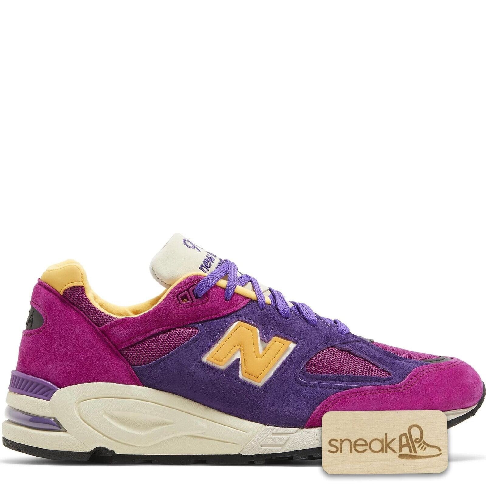 [M990PY2] Mens New Balance 990v2 'MiUSA Teddy Santis Purple Yellow'