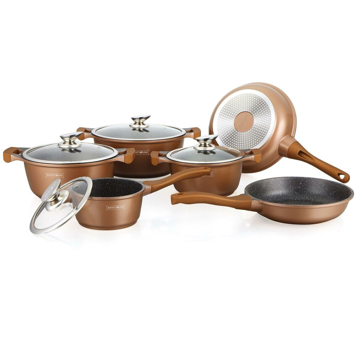 Cookware Royalty Line BS1010M Copper Steel 10 Pieces