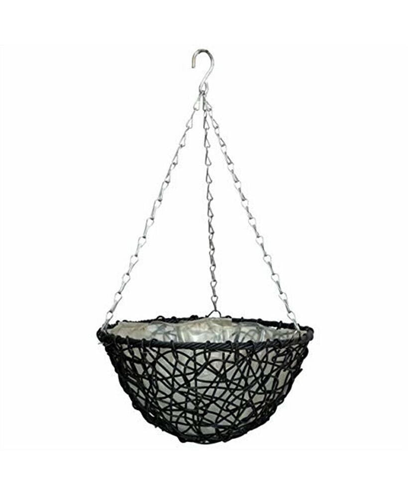Gardener's Select (RA811) Resin Hanging Basket, Dark Blue