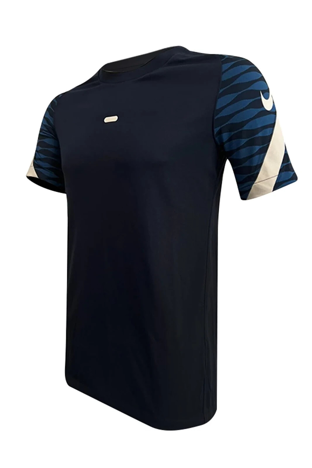 Df Strke21 M Nk Top Ss Erkek T-shirt Obsidian - Kraliyet Mavisi - Beyaz