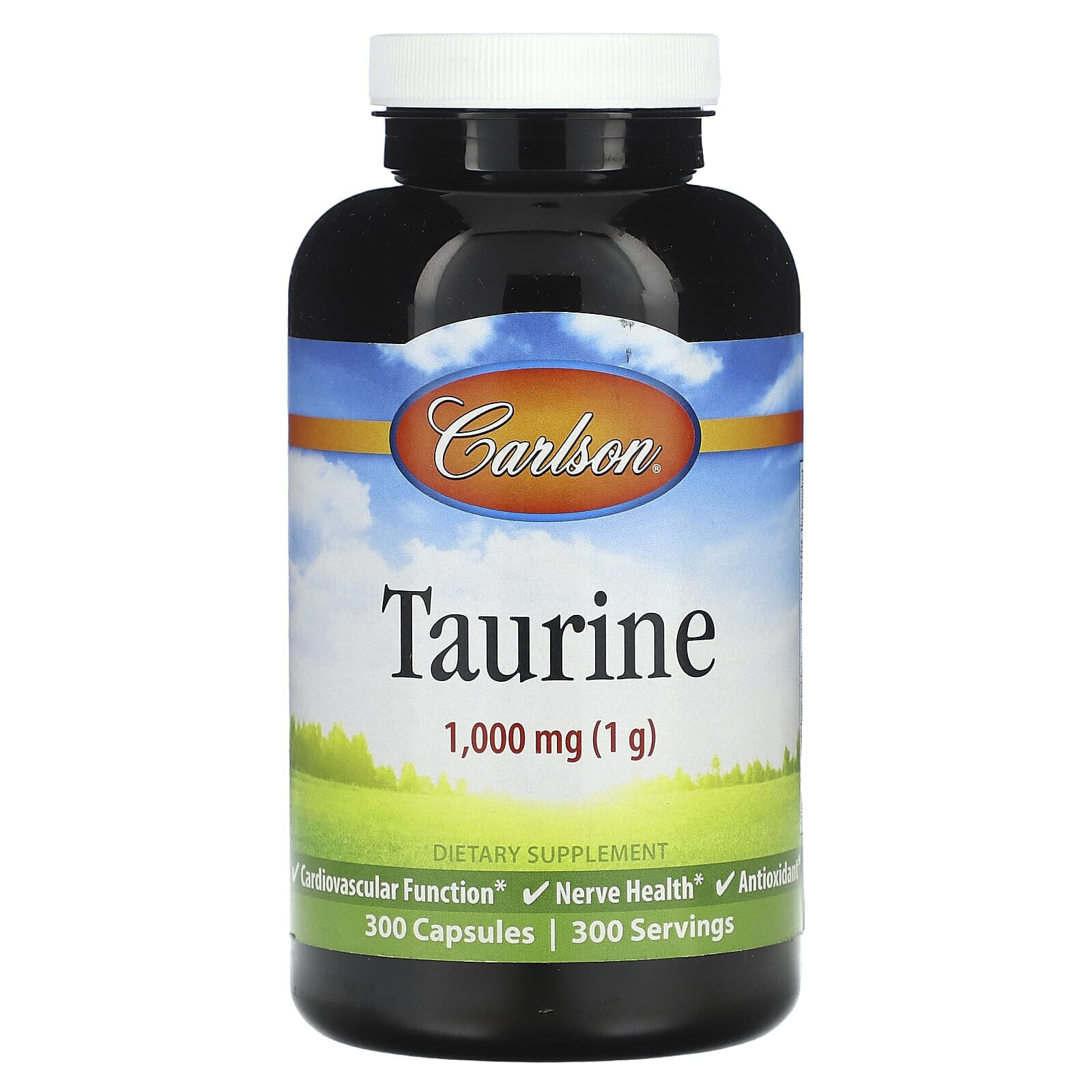 Carlson, Таурин, 1000 мг, 300 капсул