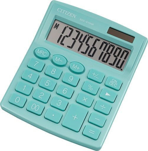 Citizen calculator Citizen calculator SDC810NRGNE, turquoise, desktop, 10 places, dual power supply
