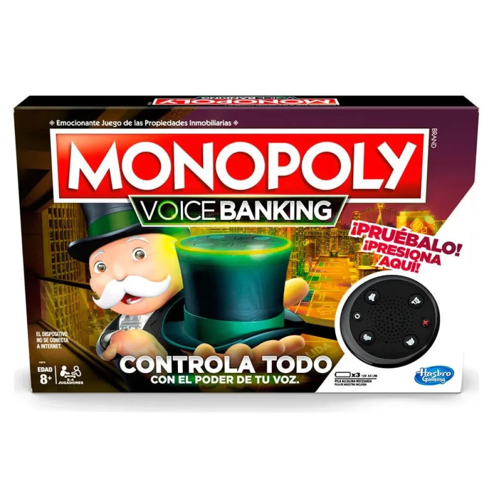 MONOPOLY Voice Banking Spanish Board Game Refurbished