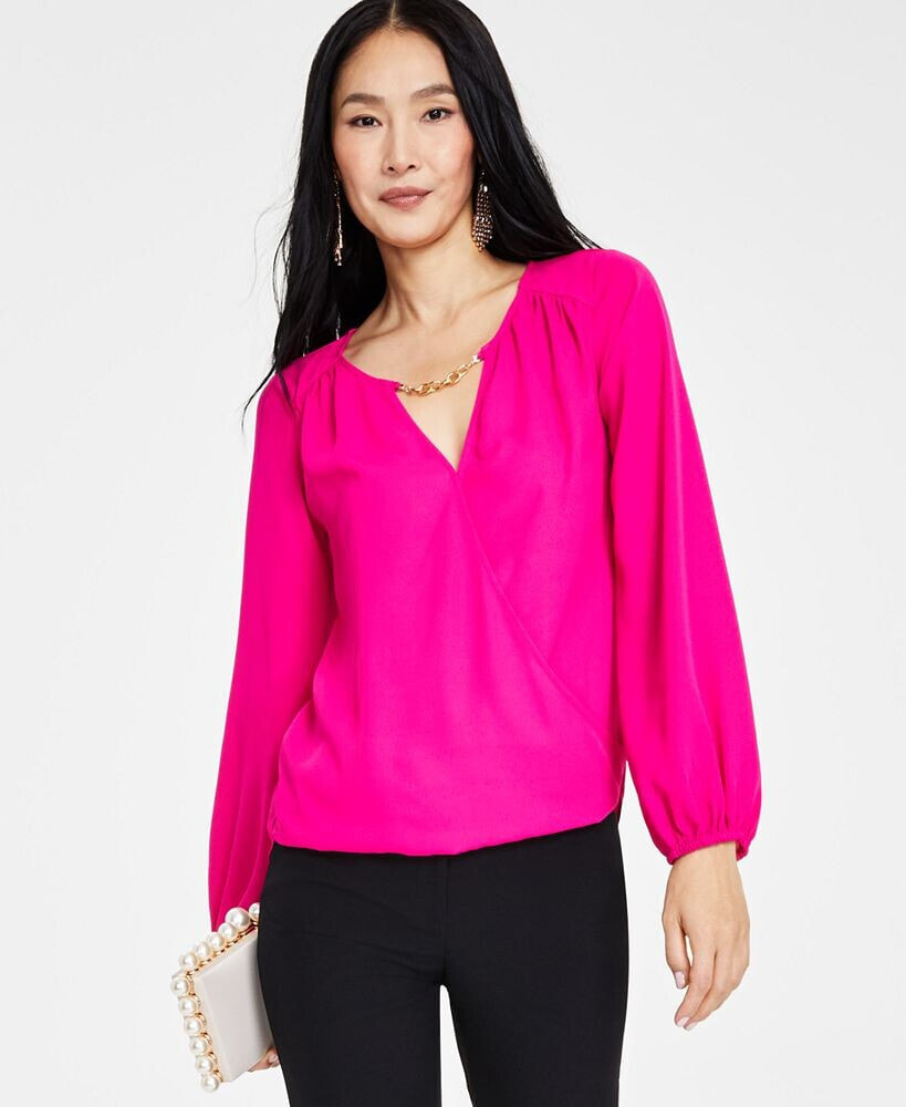 Macy's discount surplice top