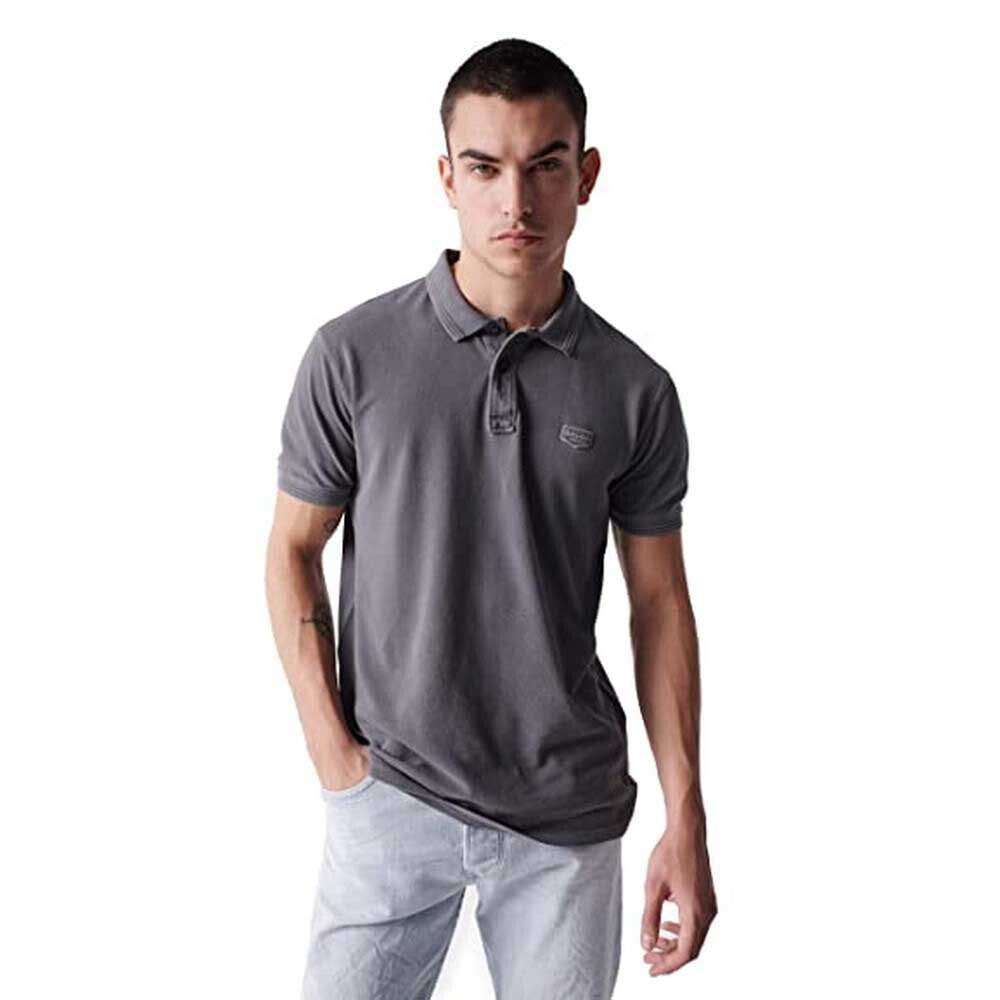 SALSA JEANS Premium Washed Short Sleeve Polo