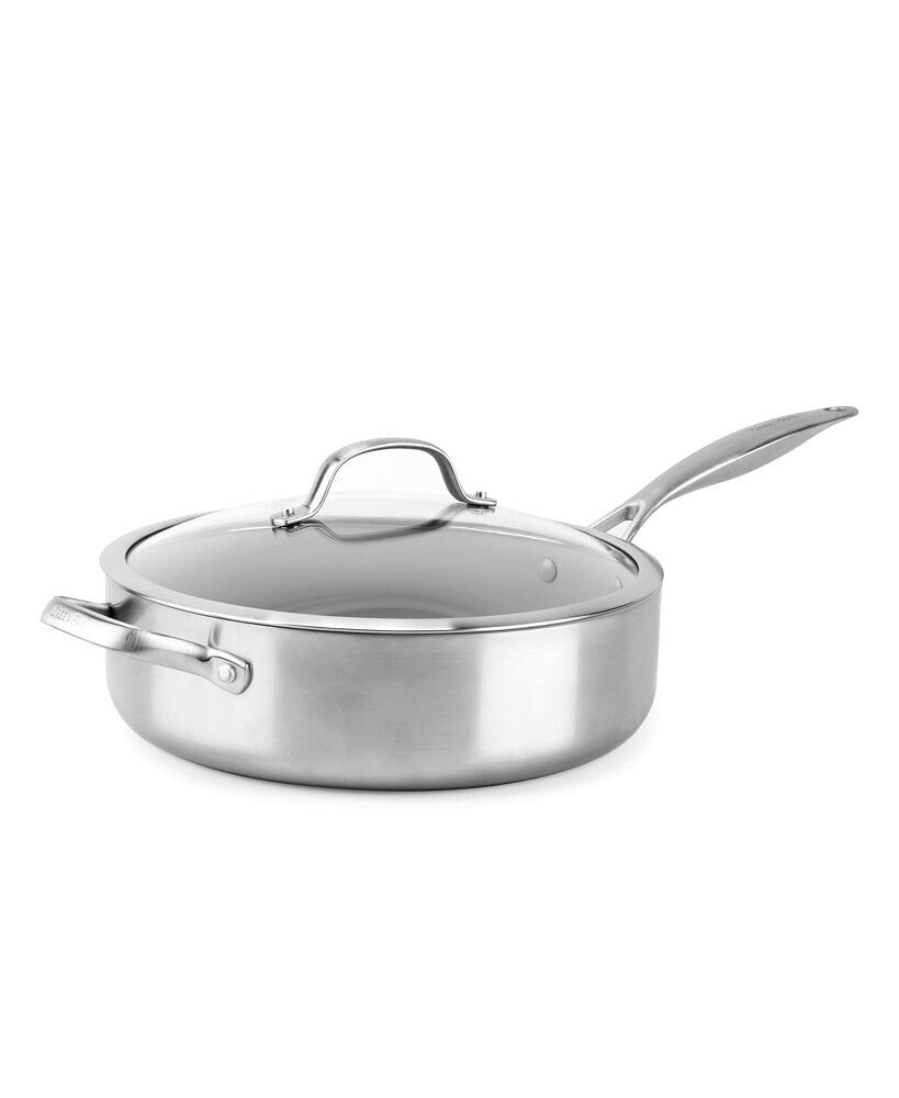 GreenPan venice Pro Stainless Steel 5-Qt. Ceramic Nonstick Covered Saute Pan