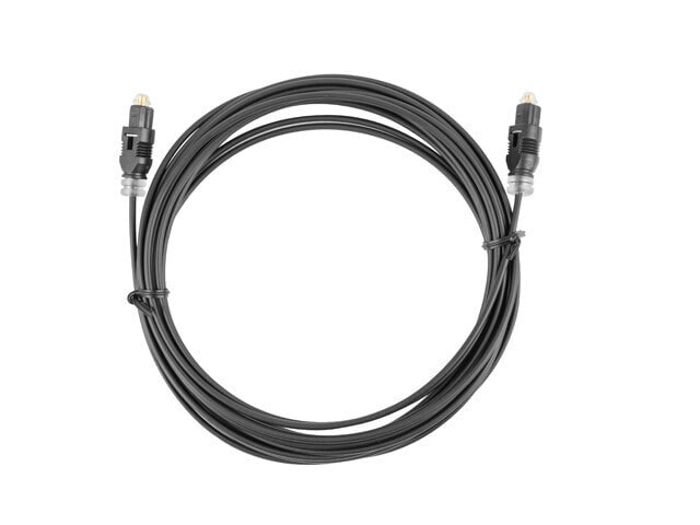 Lanberg Cable CA-TOSL-10CC-0030-BK (Toslink M - Toslink M; 3m; black color) - 3 m - TOSLINK - TOSLINK - Male connector / Male connector - Black