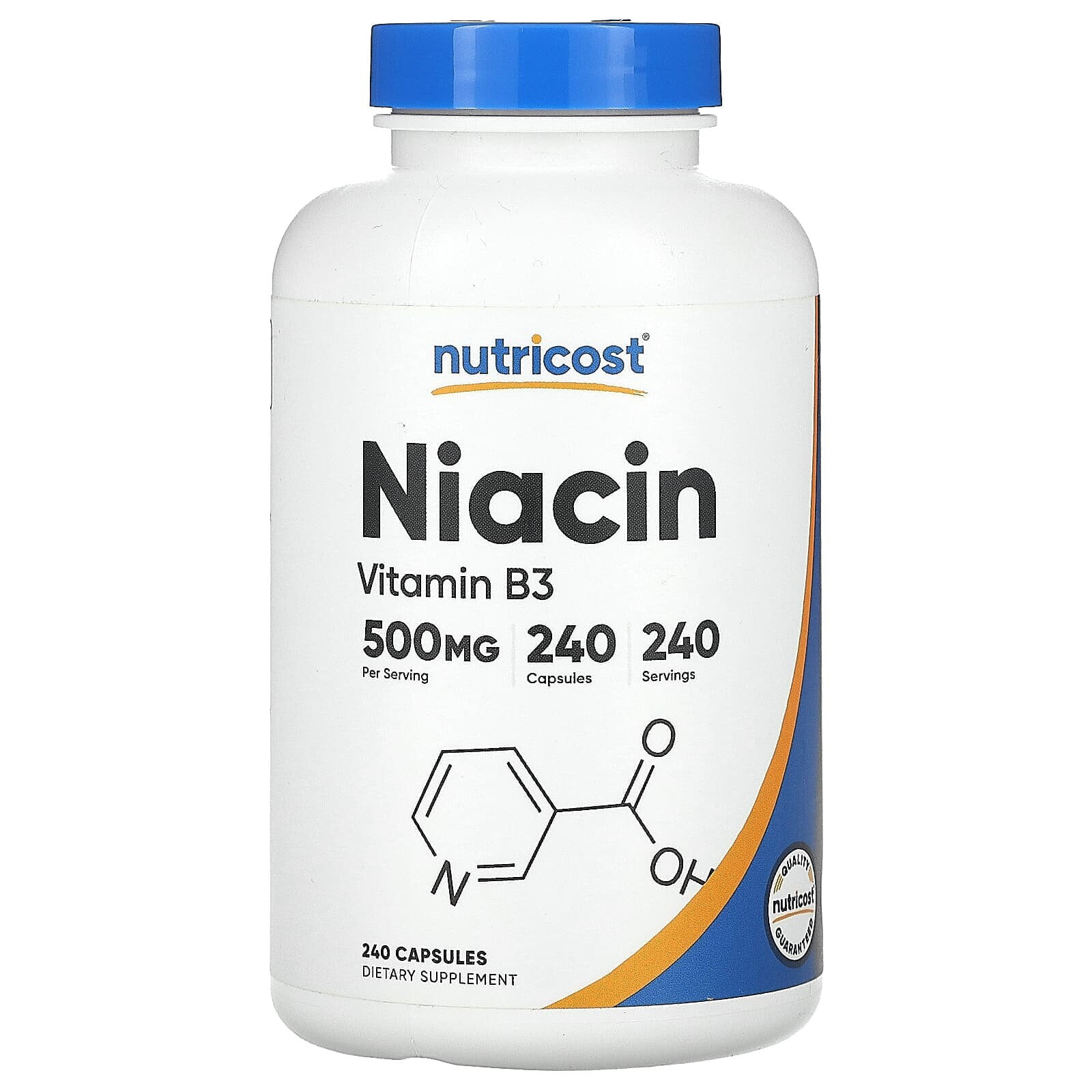 Niacin, 100 mg, 240 Capsules