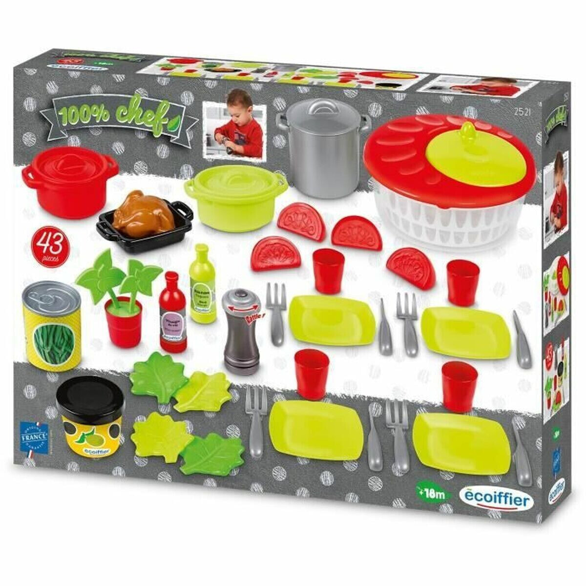 Set of Meals Ecoiffier 100% Chef