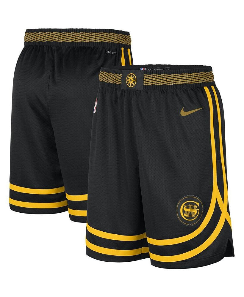 Nike men's Black Golden State Warriors 2023/24 City Edition Swingman Shorts