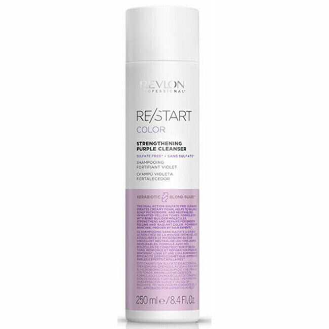 Strengthening purple shampoo for blonde hair Restart Color ( Strength ening Purple Clean ser)
