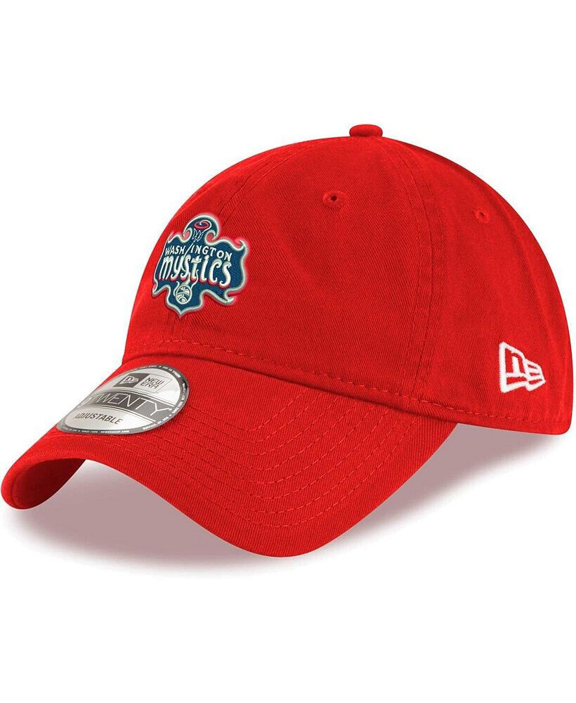 New Era men's Red Washington Mystics Core Logo 9TWENTY Adjustable Hat