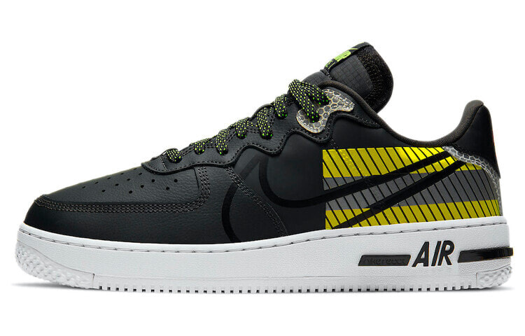 Nike Air Force 1 Low React D/MS/X 反光 低帮 板鞋 男款 黑黄 / Кроссовки Nike Air Force 1 Low React DMSX CT3316-003