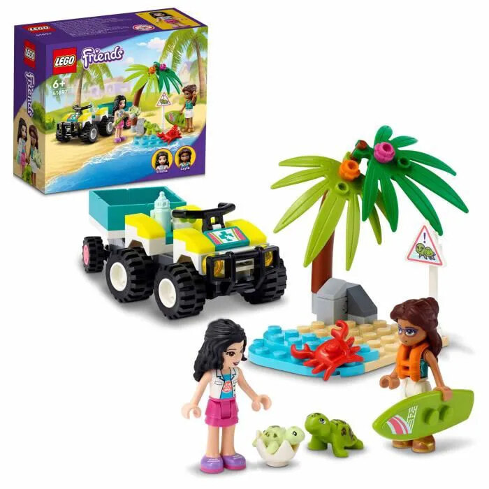 LEGO 41697 Friends Das Schildkrtenschutzfahrzeug, kreatives Spielzeug fr Kinder ab 6 Jahren, Meerestierfiguren
