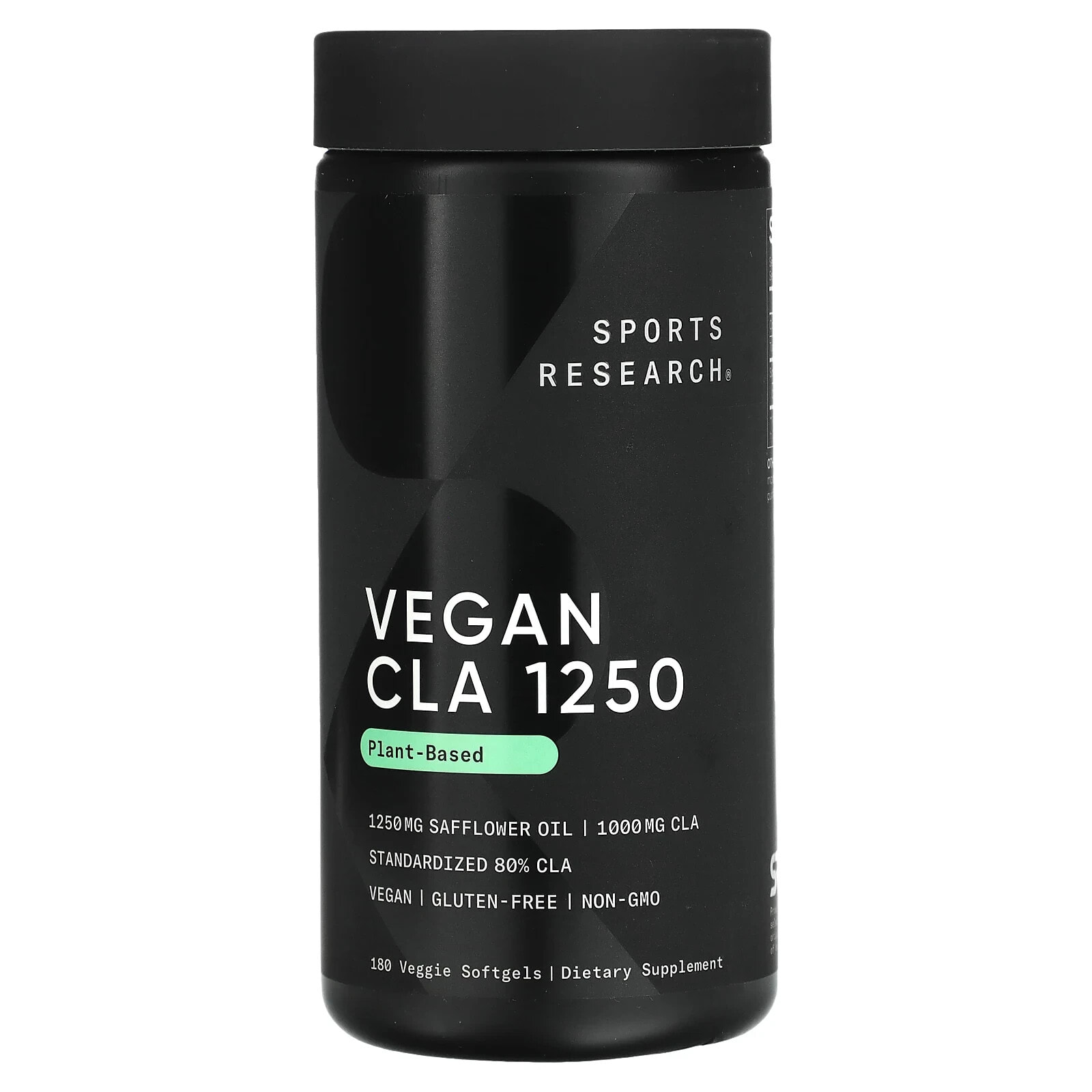Vegan CLA 1250, Plant Based, 1,250 mg, 180 Veggie Softgels