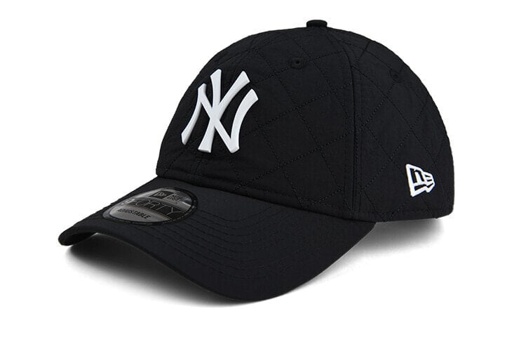 New Era 纽亦华 MLB系列 NY LOGO 斜方格弯檐棒球帽 黑色 / Кепка New Era MLB NY LOGO 12552373