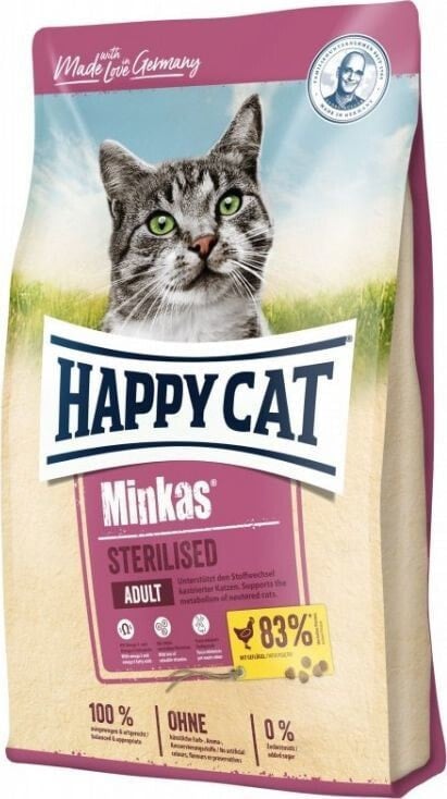 Happy Cat Minkas Sterilised Drób 1,5 Kg