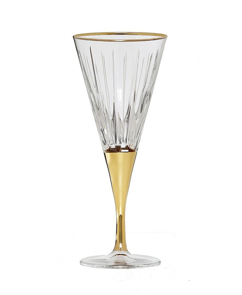 Classic Touch stemmed Wine Glasses, Set of 6