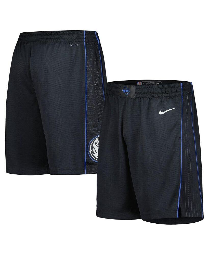 Nike men's Black Dallas Mavericks 2022/23 City Edition Swingman Shorts