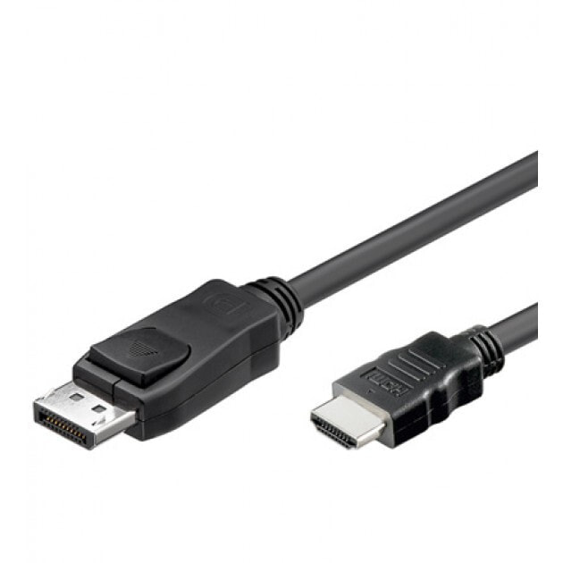 Techly ICOC-DSP-H-010 видео кабель адаптер 1 m DisplayPort HDMI Тип A (Стандарт) Черный