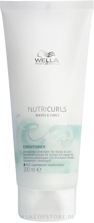 Pflegender Conditioner für welliges und lockiges Haar - Wella Professionals Nutricurls Lightweicht Conditioner