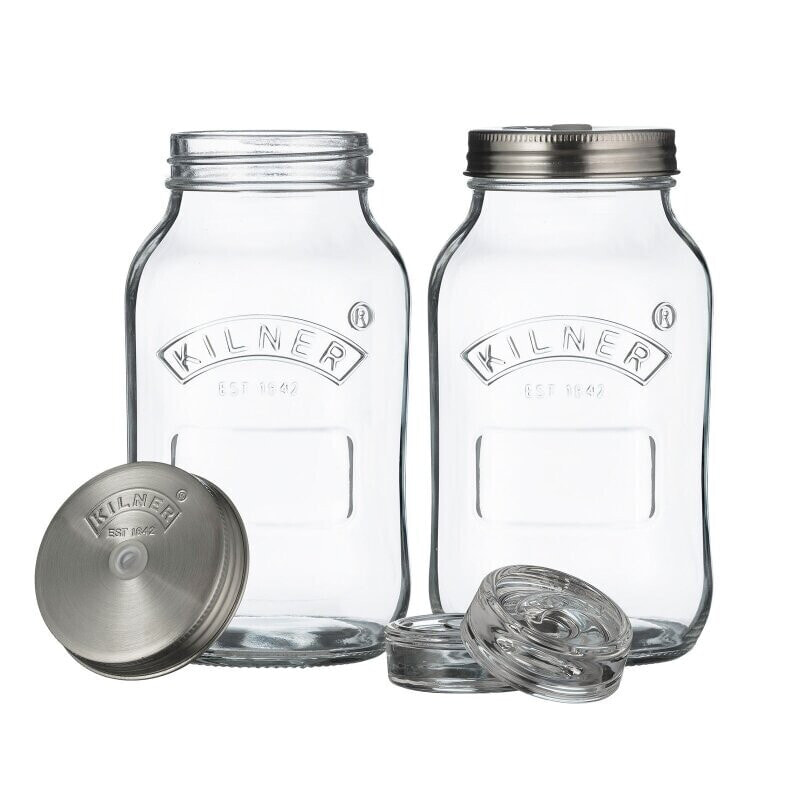 KILNER Fermentier Set 2 Gläser 1 Liter inkl. Zubehör