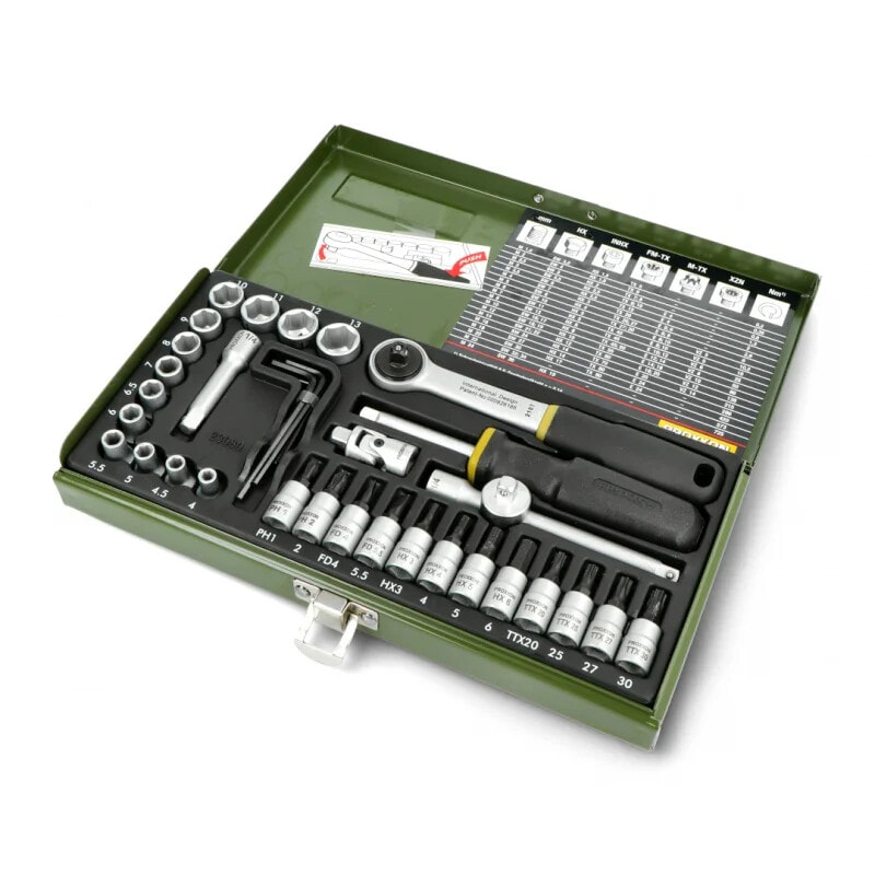 Tool Kit Proxxon PR23080 - 1/4'' - 36 items